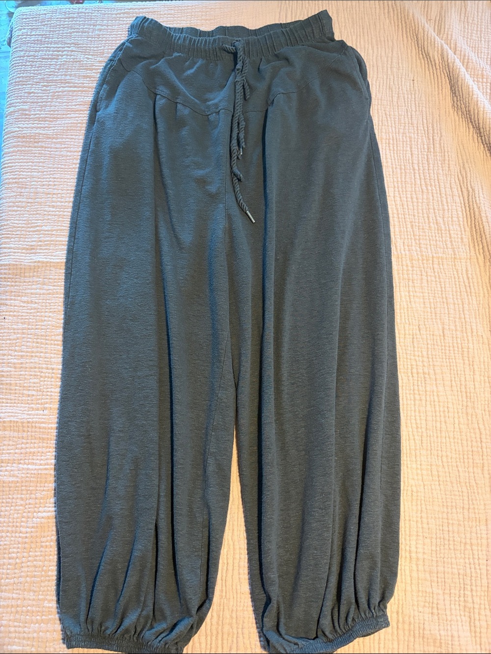 aerie Dark Charcoal Drawstring Jogger Pants